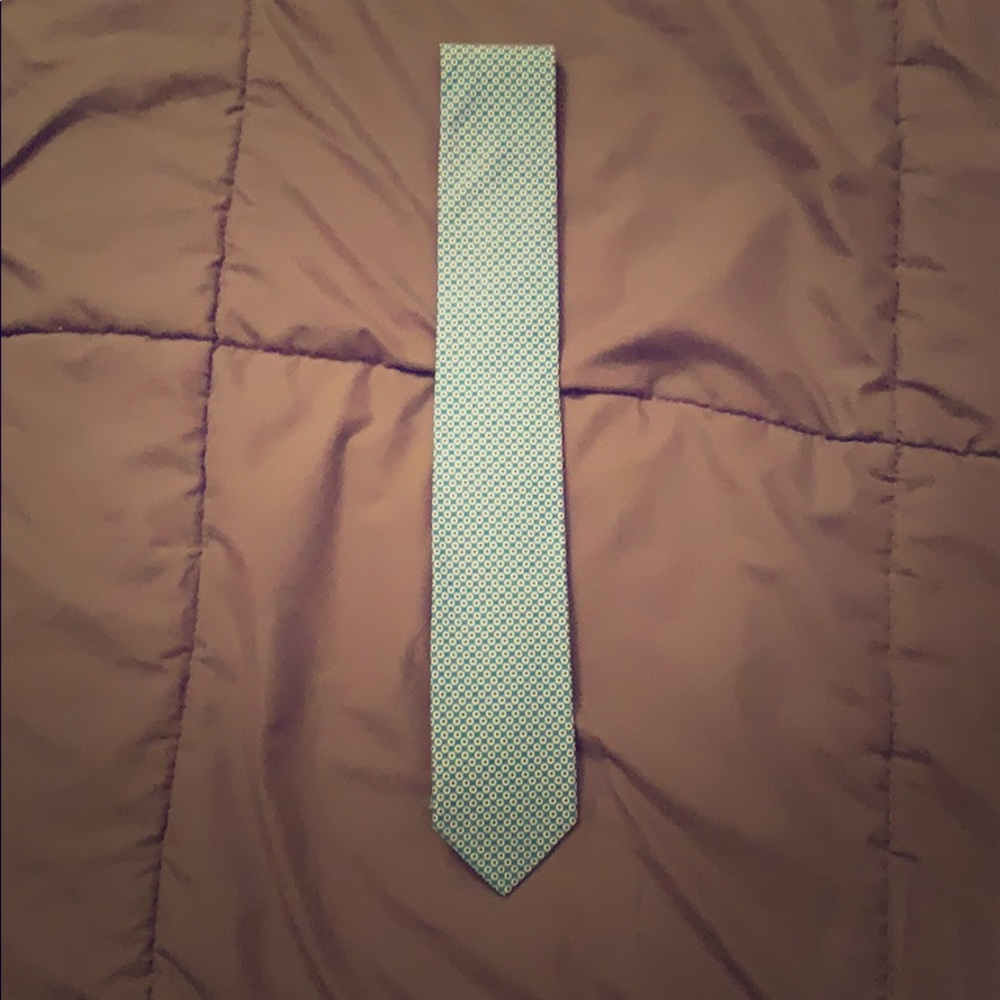 J.Crew Handmade Blue Dot Slim Tie